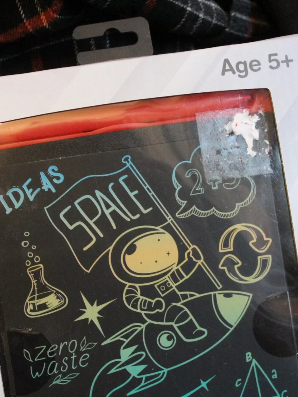 LCD Message Writing Board by Doodle Fun - Red - New